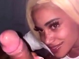 Amateur blond girl with big boobs getting fucked