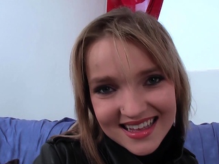 18yo teen on street seduced to sex casting for money