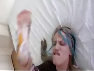 Euro Trash Loves Large Cocks In Her Ass