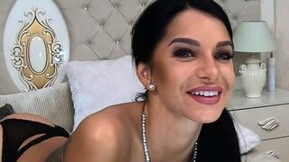 Amateur brunette in socks down for hardcore sex