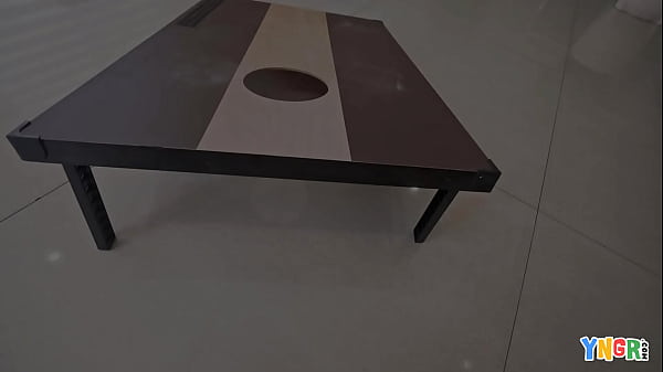 Red Eviee Plays A Sexy Game Of Cornhole Before Getting Fucked