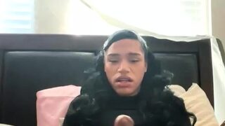 Two trannys fuck a black and a white guy